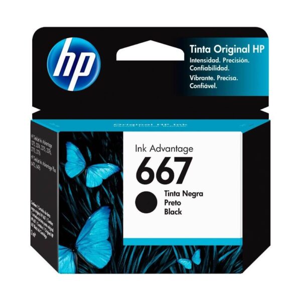 TINTA HP 667 BLACK 3YM79AL (DJ 2775 / 4175)