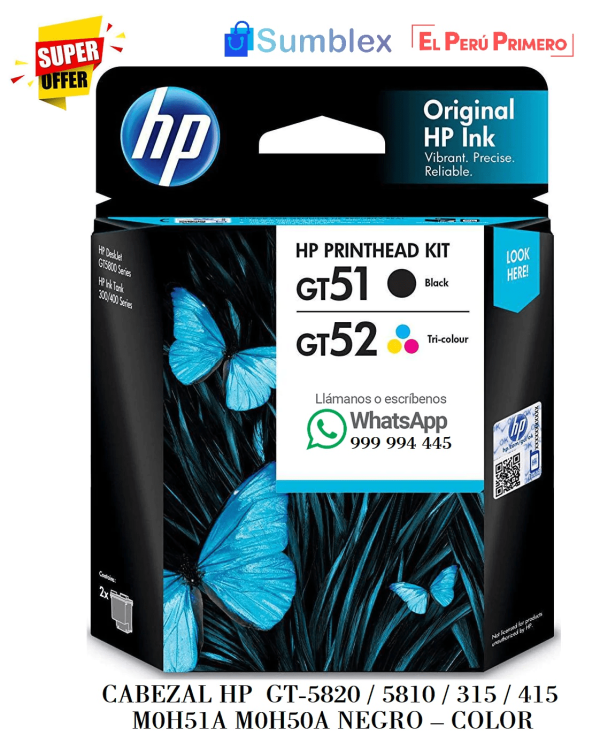Cabezal HP 3JB06AA GT-5820/315/415 M0H51A & M0H50A - Imagen 6