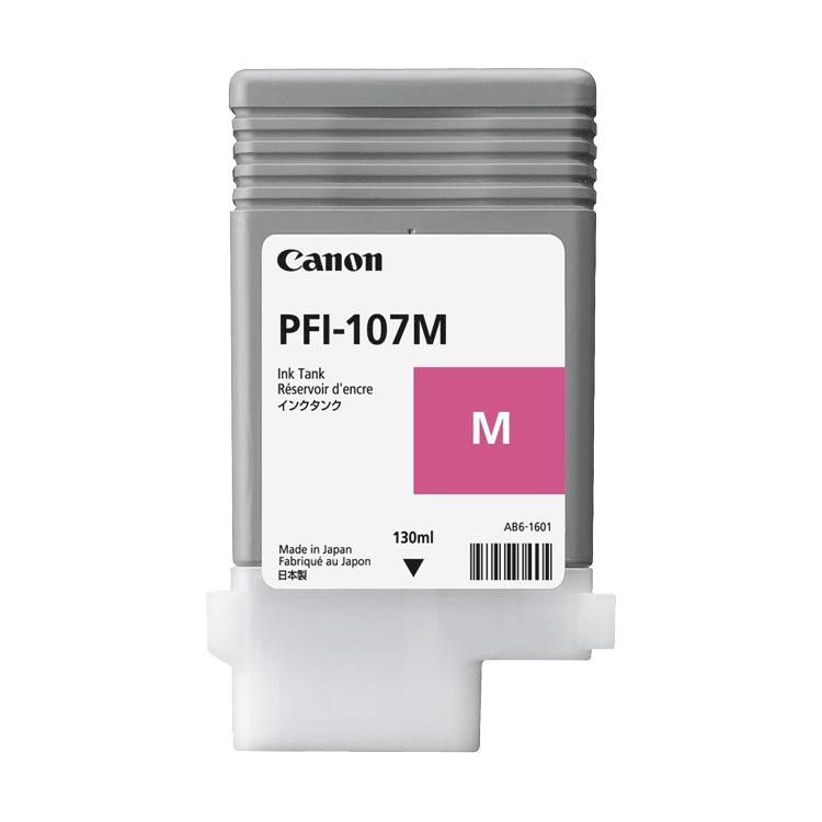 CANON-PFI-107M-TINTA-MAGENTA.png Tinta Canon PFI-107M Magenta 130ML - Imagen 1