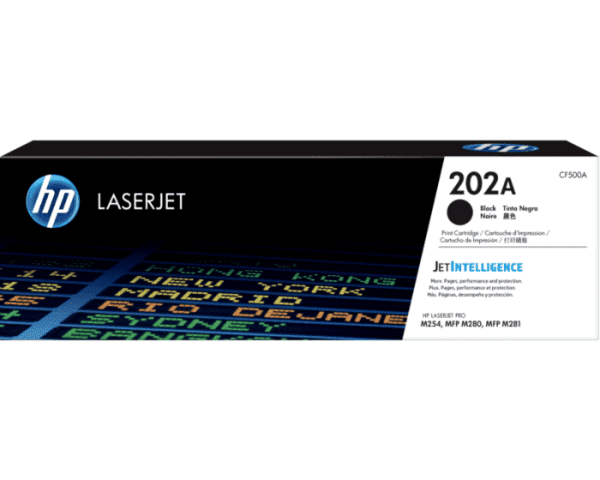 Toner HP 202A Negro CF500A Para M254, MFP M280 - Imagen 2