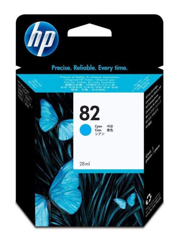 Tinta HP 82 Cyan C4911A Para 500, 800PS 69ML - Imagen 2