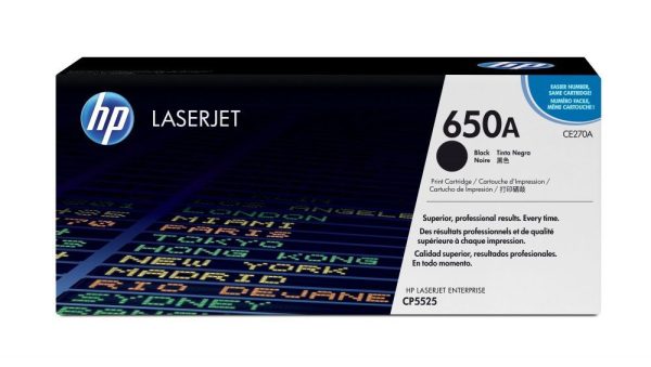 Toner HP 650A Negro CE270A Para CP5525/ M750 - Imagen 2