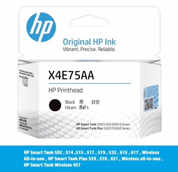 Cabezal HP X4E75A Negro Para Smart Tank 510 530 615 - Imagen 7