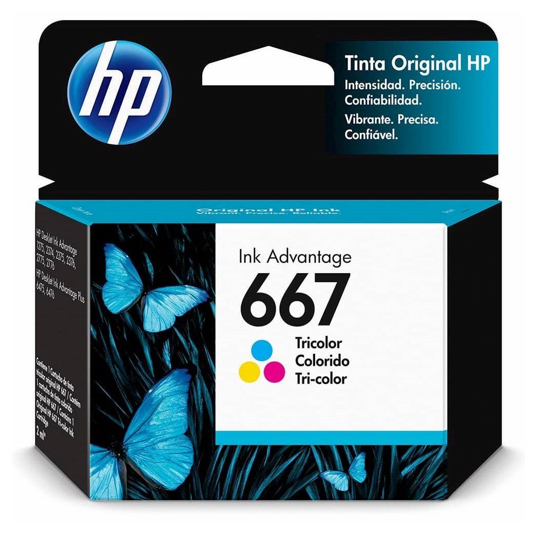 Cartucho-HP-667-color-3YM78AL-1.jpg TINTA HP 667 TRICOLOR 3YM78AL (DJ 2775 / 4175) - Imagen 1