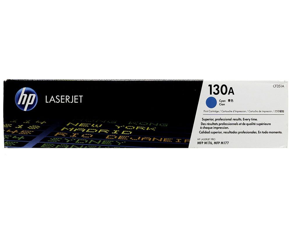 Cartucho-de-Toner-HP-130A-Cian-CF351A.jpg Toner HP 130A Cyan CF351A Para M176, M177 - Imagen 1