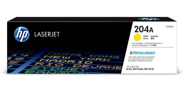 Toner HP 204A Yellow CF512A Para M154, M180, M181 - Imagen 3