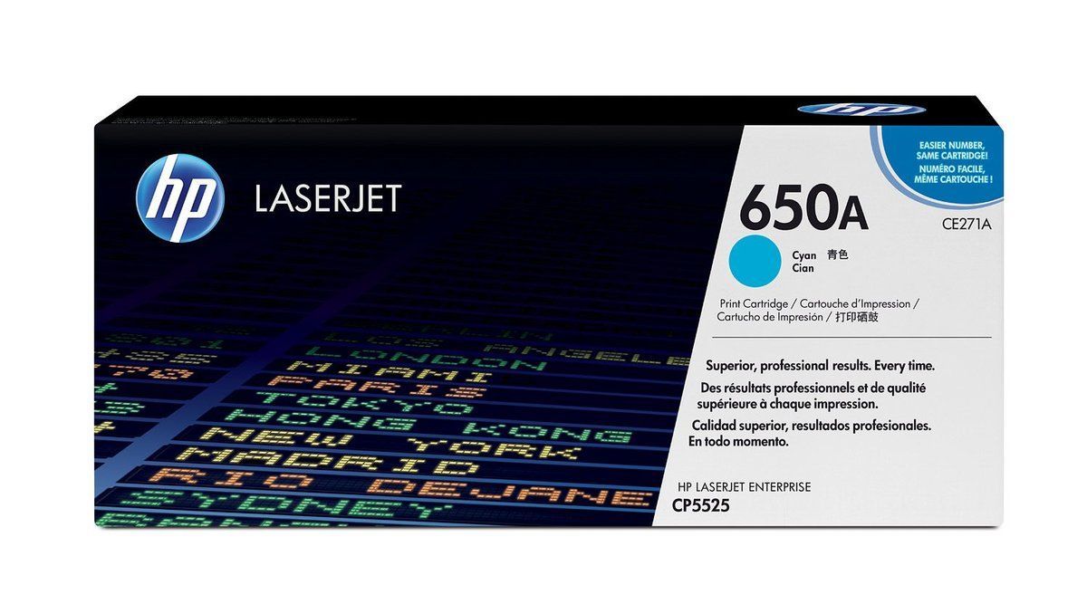 Cartucho-de-Toner-HP-650A-Cian.jpg Toner HP 650A Cyan CE271A Para CP5525/ M750 - Imagen 1