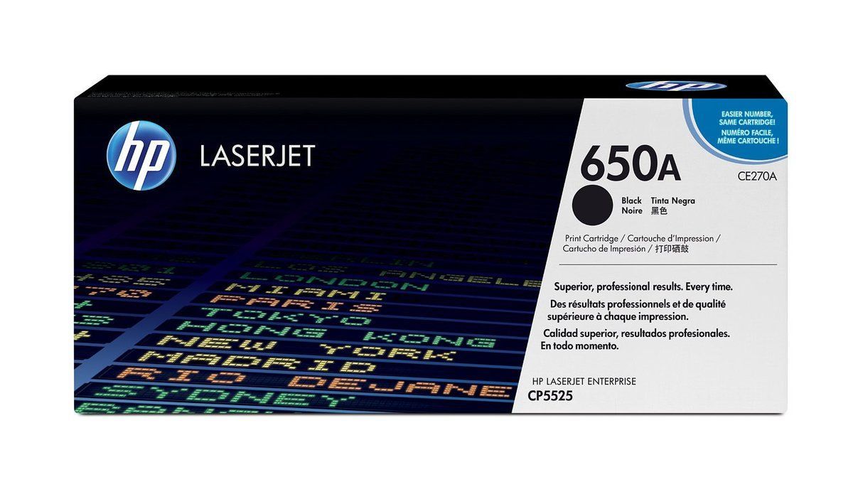 Cartucho-de-Toner-HP-650A-Negro.jpg Toner HP 650A Negro CE270A Para CP5525/ M750 - Imagen 1