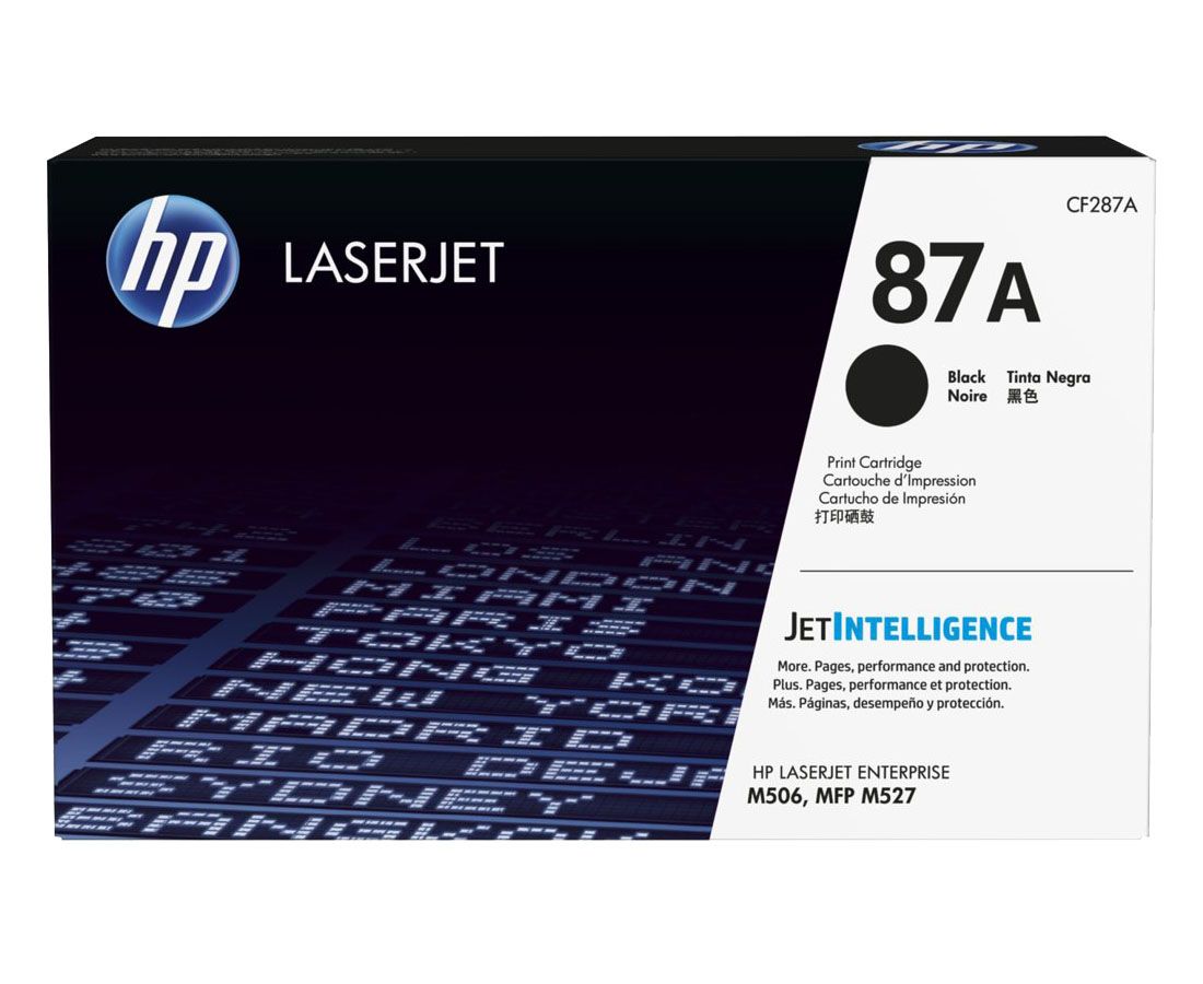 Cartucho-de-Toner-HP-87A-Negro.jpg Toner Original HP 87A Negro CF287A Para M506, MFP M527 - Imagen 1