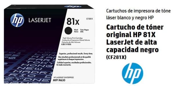 Toner HP 81X Negro CF281X M630, M605, M606 - Imagen 2