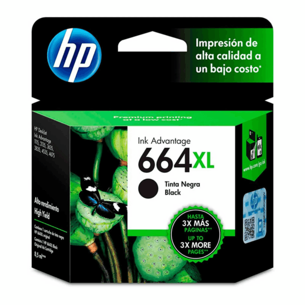 Tinta HP 664XL Black F6V31AL Deskjet 3787, 3789