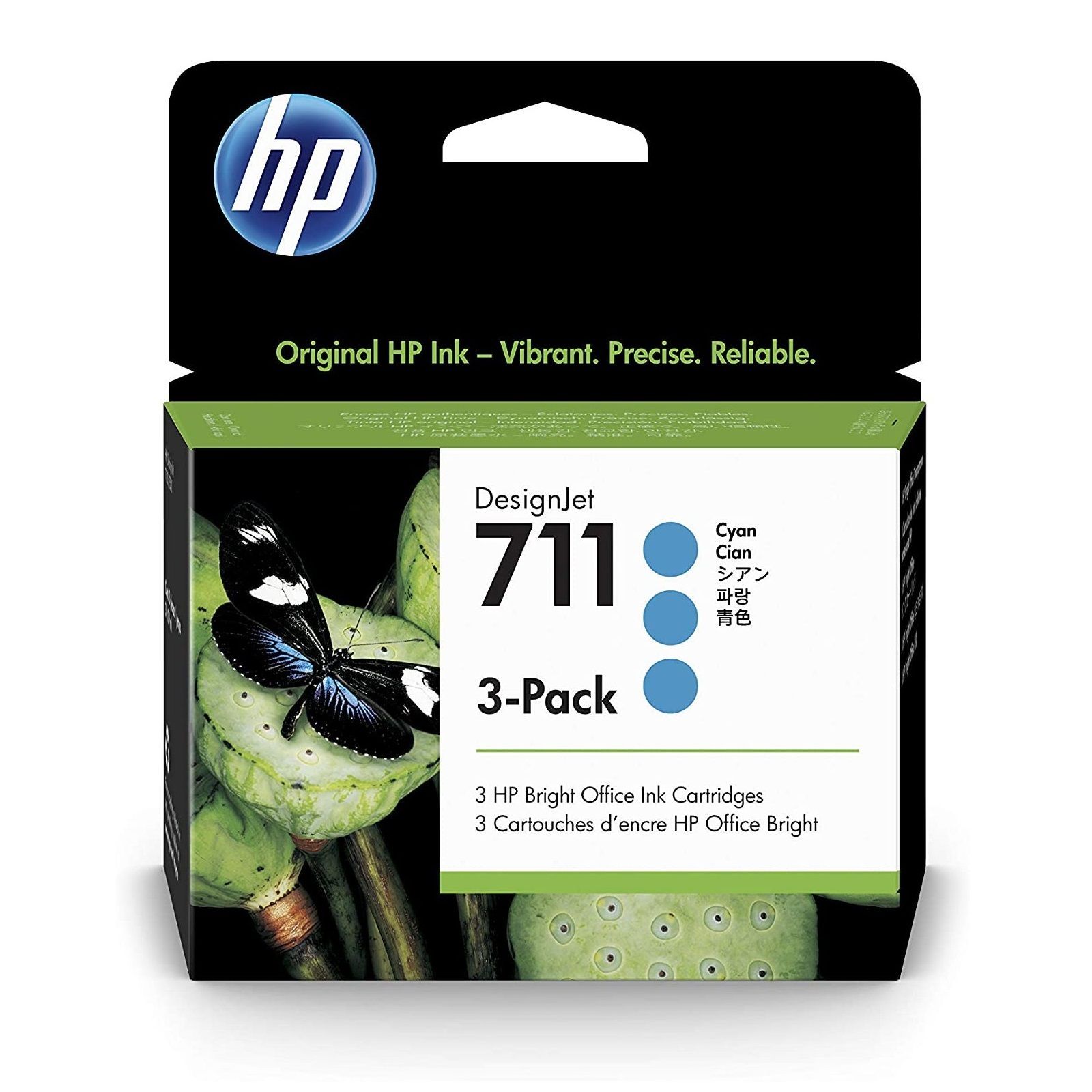 HP-711-Cian-29-ml-3-Cartuchos-de-tinta-.jpg Tinta HP 711 Cyan CZ134A T120, T520 TriPack 29ML - Imagen 1