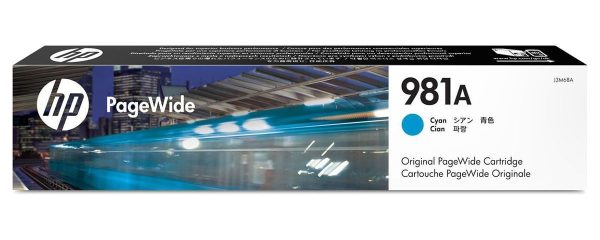 Tinta HP 981A Cyan J3M68A mfp 586z, 556dn - Imagen 3
