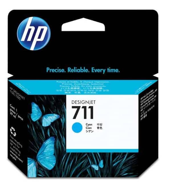TINTA-HP-CZ130A-711-CYAN-29-ML.jpg Tinta HP 711 Cyan CZ130A T120/T520 29ML - Imagen 1