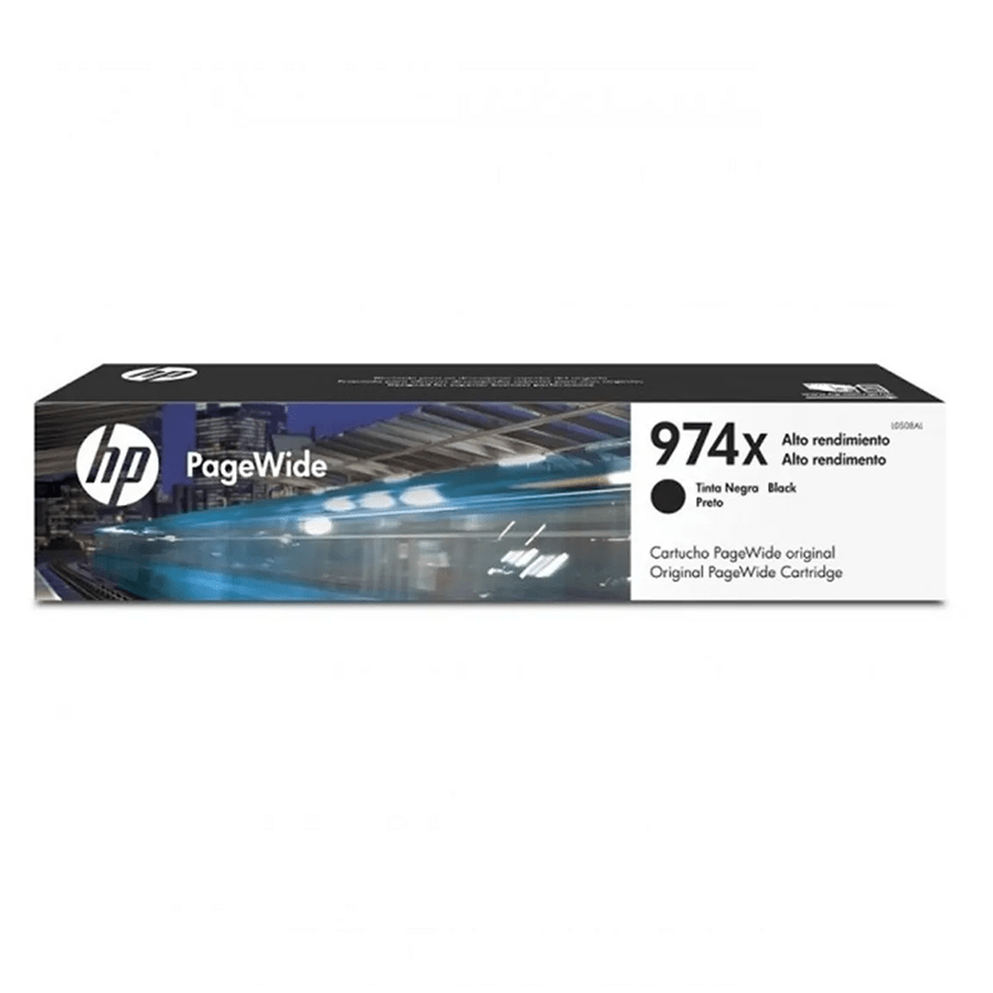 TINTA-HP-L0S08AL-974XL-BLACK-10000-PGS.png Tinta HP 974X Negro L0S08AL Para PageWide 577, 477 - Imagen 1