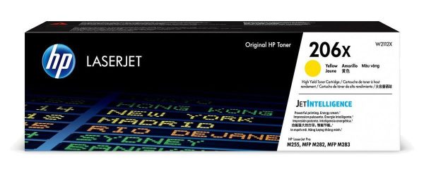 Toner HP 206X Yellow W2112X M255, M282, M283 - Imagen 2