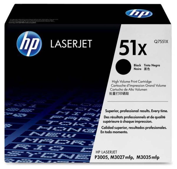 Toner HP 51X Negro Q7551X P3005, M3035, M3027 - Imagen 2