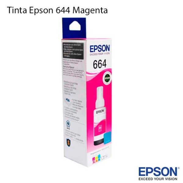 Tinta Epson 664 Magenta T664320-AL Original - Imagen 2