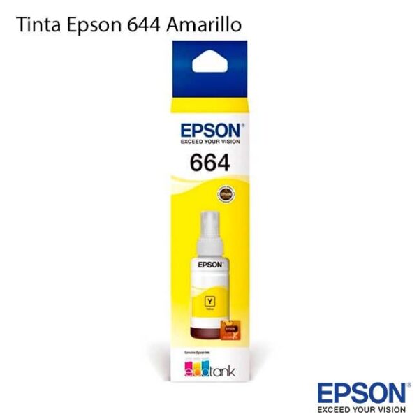 Tinta Epson 664 Yellow T664420-AL Para L200 - Imagen 2