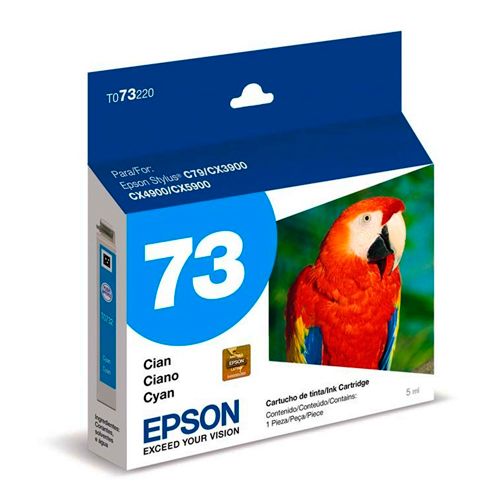 Tinta-Epson-73-Cyan-T073220-AL.jpg Tinta Epson T073 Cyan T073220-AL CX5900/CX7300 - Imagen 1
