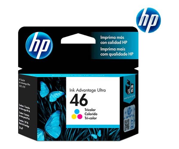 Tinta HP 46 Tricolor CZ638AL Tinta HP 46 Tricolor CZ638AL Deskjet 2529, 4729