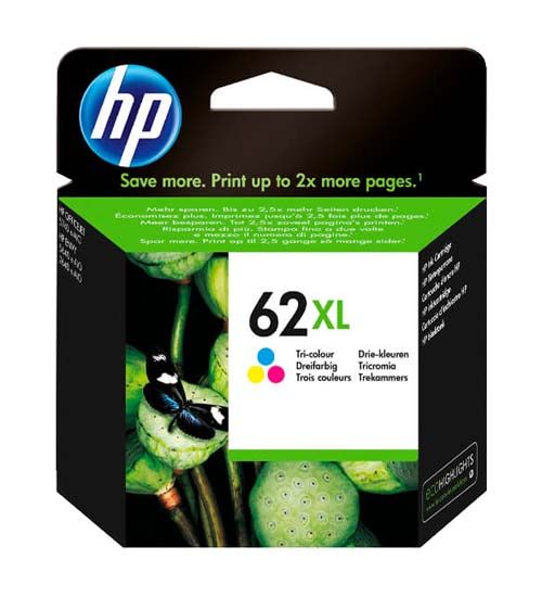 Tinta HP 62XL Tricolor original C2P07AL Tinta HP 62XL Tricolor original C2P07AL OfficeJet 258 (N4L17A) - Imagen 1