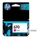 Tinta HP 670 Magenta CZ115AL Para 3525, 4615
