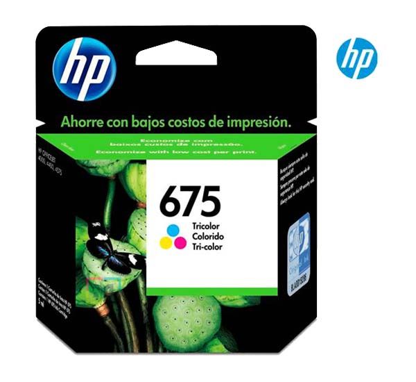 Tinta HP 675 Tricolor CN691AL Tinta HP 675 Tricolor CN691AL Para Ink 1015, 2645