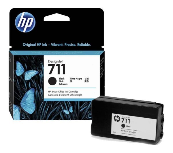 Tinta HP 711 Black CZ133A T120/T520 80ML