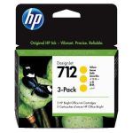 Tinta HP 712 Yellow 3ED79A TriPack