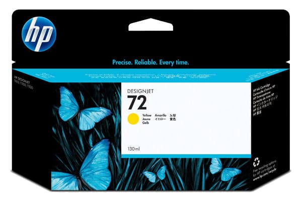Tinta-HP-72-Yellow-C9373A.jpg Tinta HP 72 Yellow C9373A Para T610, T1100 - Imagen 1
