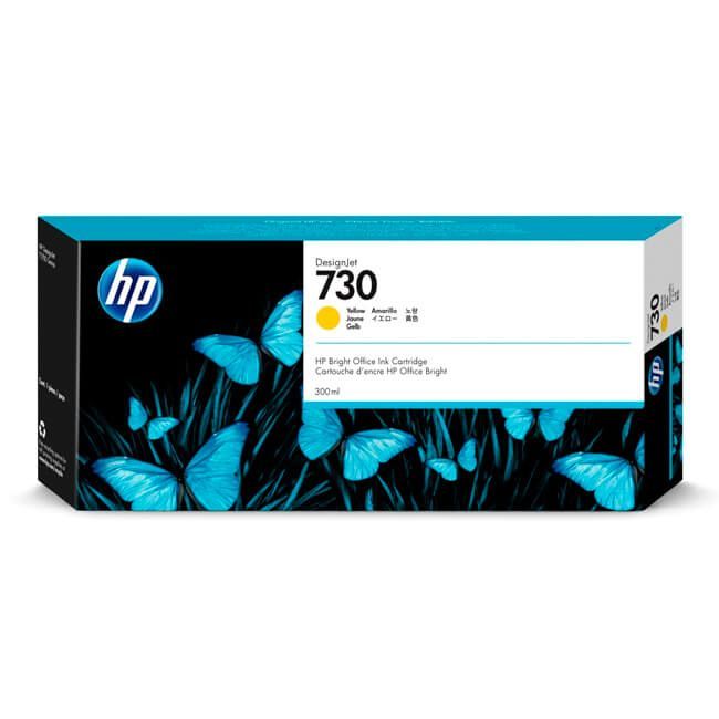 Tinta-HP-730-Yellow-P2V70A-300ML.jpg Tinta HP 730 Yellow P2V70A Para DesignJet T1600, T2600 300ML - Imagen 1
