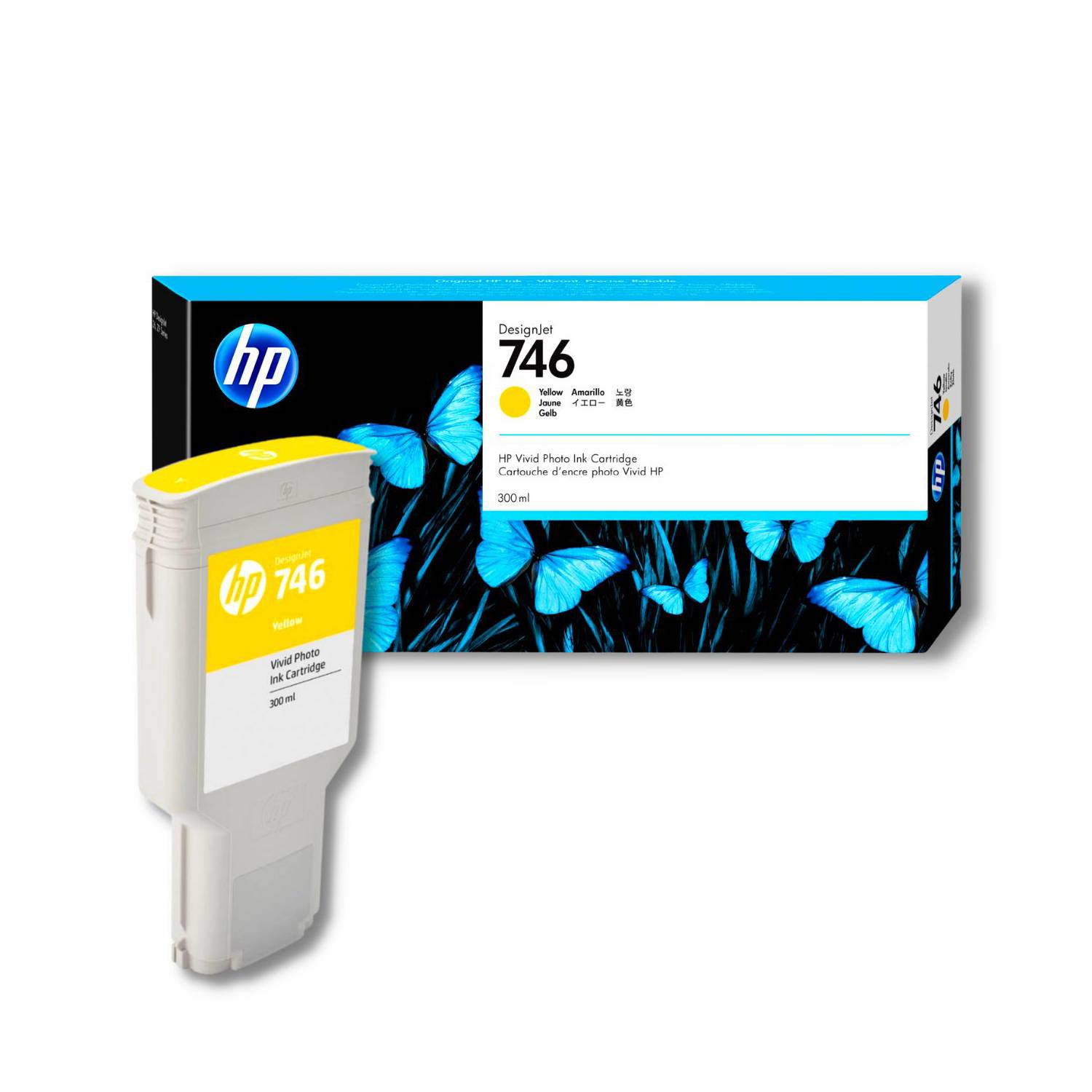 Tinta-HP-746-Yellow-P2V79A.jpg Tinta HP 746 Yellow P2V79A DesignJet Z6, Z9 300ML - Imagen 1