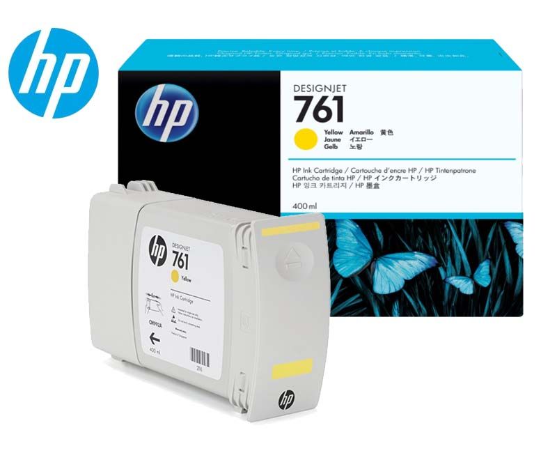Tinta HP 761 Yellow CM992A Tinta HP 761 Yellow CM992A 400ml T7100/T7200 - Imagen 1