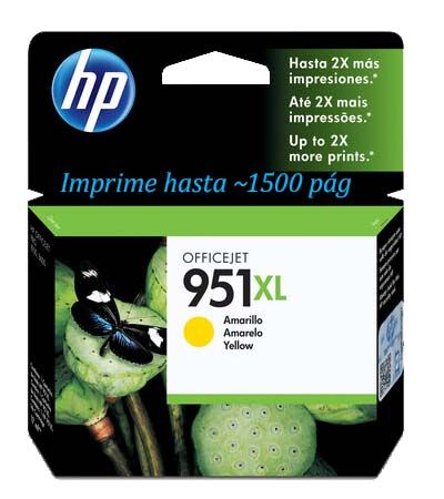Tinta HP 951XL Yellow CN048AL Tinta HP 951XL Yellow CN048AL Para M251dw, 8600