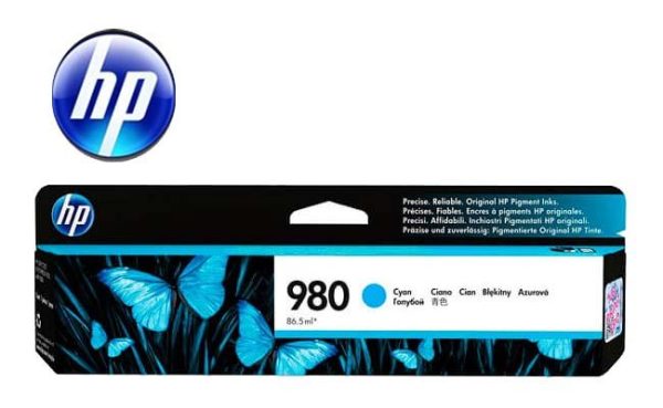 Tinta HP 980 Cyan D8J07A Para X585DN, X555DN