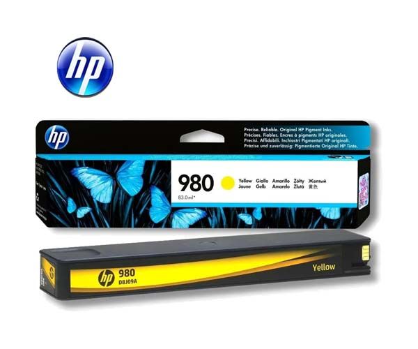 Tinta HP 980 Yellow D8J09A Tinta HP 980 Yellow D8J09A Para X585DN, X555DN