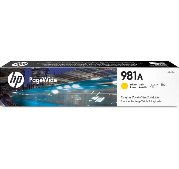 Tinta HP 981A Yellow J3M70A mfp 586dn, 556dn - Imagen 2