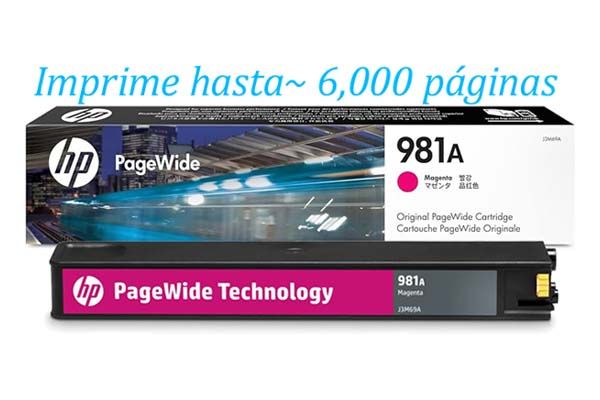 Tinta HP 981A Magenta J3M69A Tinta HP 981A Magenta J3M69A mfp 586f, 556xh - Imagen 1