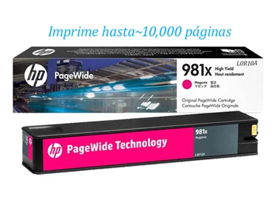 Tinta HP 981X Magenta L0R10A Tinta HP 981X Magenta L0R10A MFP 586dn, 556dn - Imagen 1