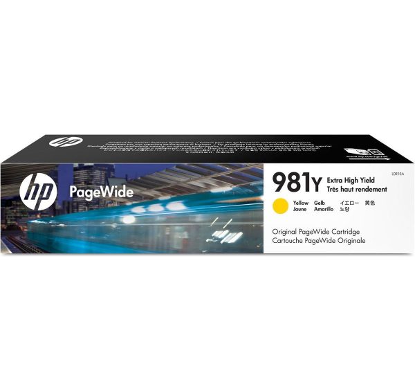 Tinta HP 981Y Yellow L0R15A mfp 586f, 556DN - Imagen 3