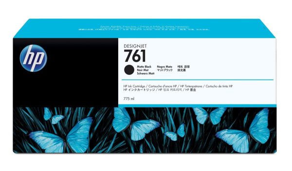 Tinta HP 761 Matte Black CM997A T7100/T7200 775ML - Imagen 2