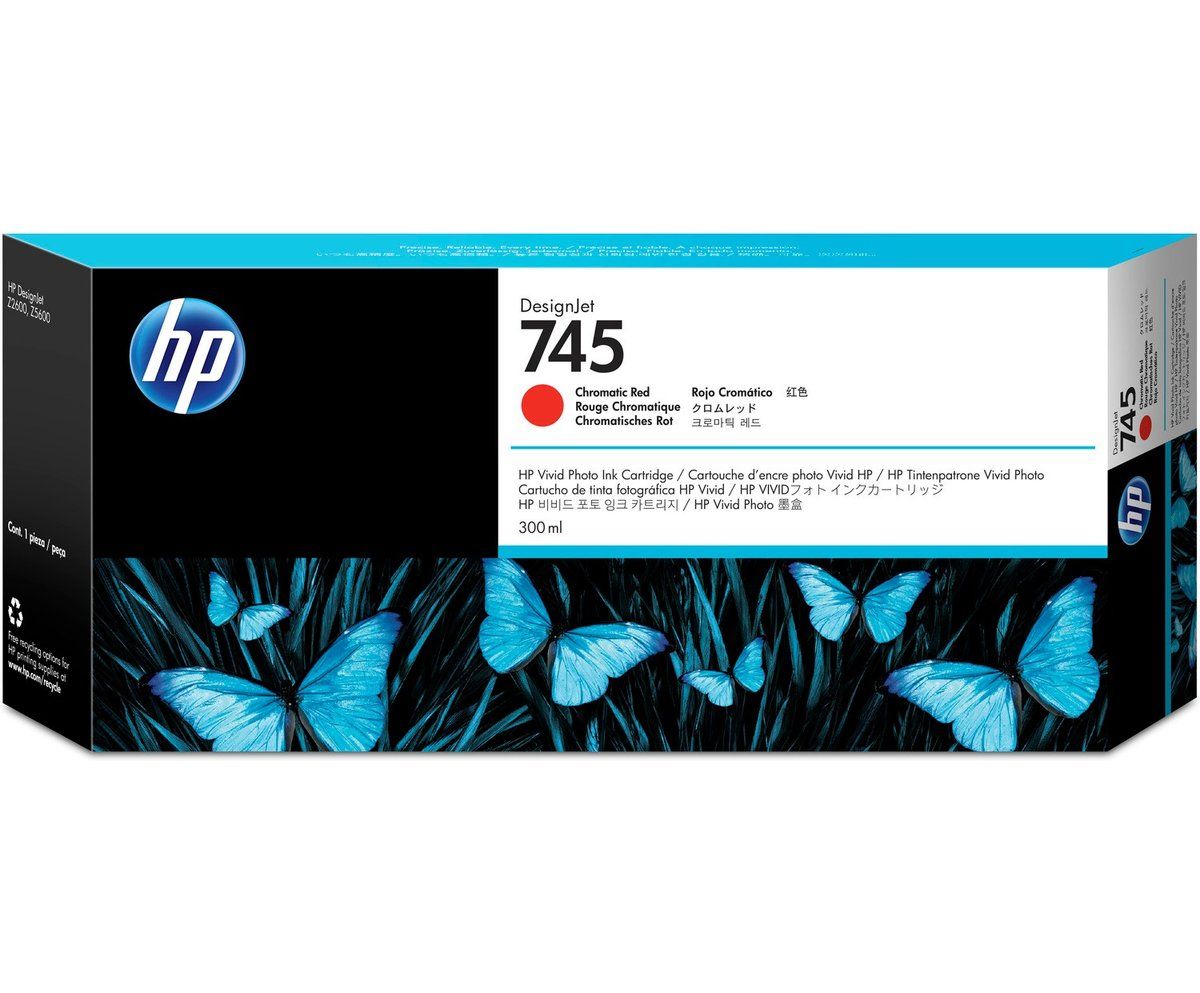 Tinta-HP-F9K06A-745-Rojo-Cromatico-300-ml.jpg TINTA HP F9K06A (745A) 300ML ROJO CROMÁTICO - Imagen 1