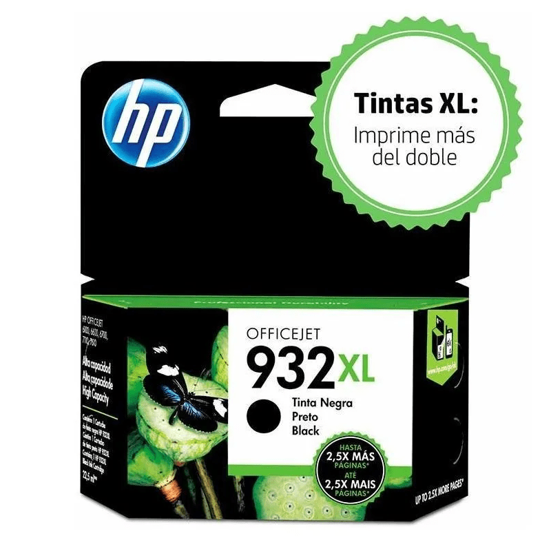 Tinta-Hp-Cn053al-932xl-Negro-7110.png Tinta HP 932XL Negro CN053AL Para Officejet 6600 - Imagen 1