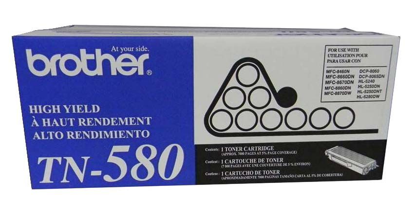 Toner-Brother-TN-580.jpg Toner Brother TN-580 Negro Para HL-5250 - Imagen 1