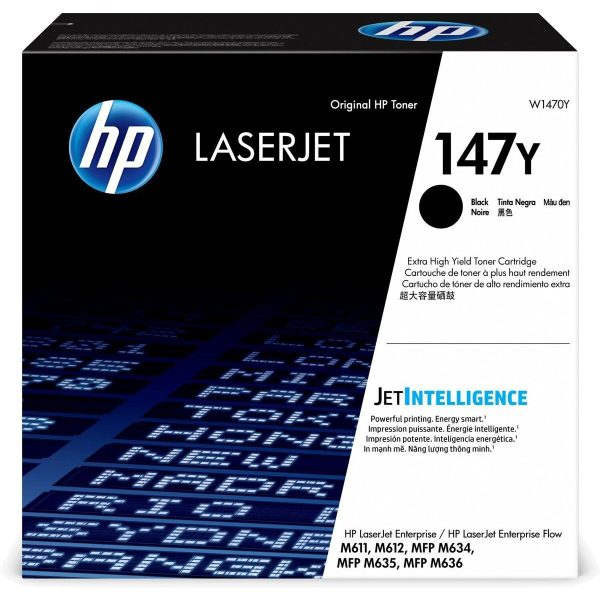 Toner HP 147Y Negro W1470Y Para M611, M612, M635 - Imagen 2