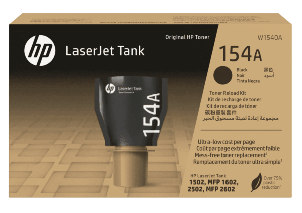 Toner HP 154A Negro W1540A tank 1502, 2502, 2602 - Imagen 2