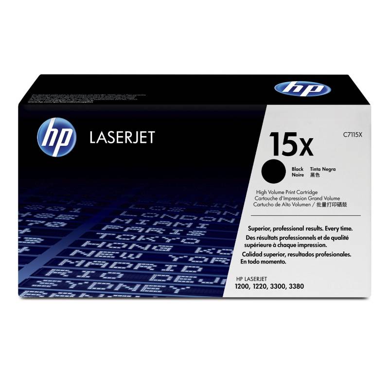Toner-HP-15X-Negro-C7115X.jpg Toner HP 15X Negro C7115X Para 1200, 3380 - Imagen 1