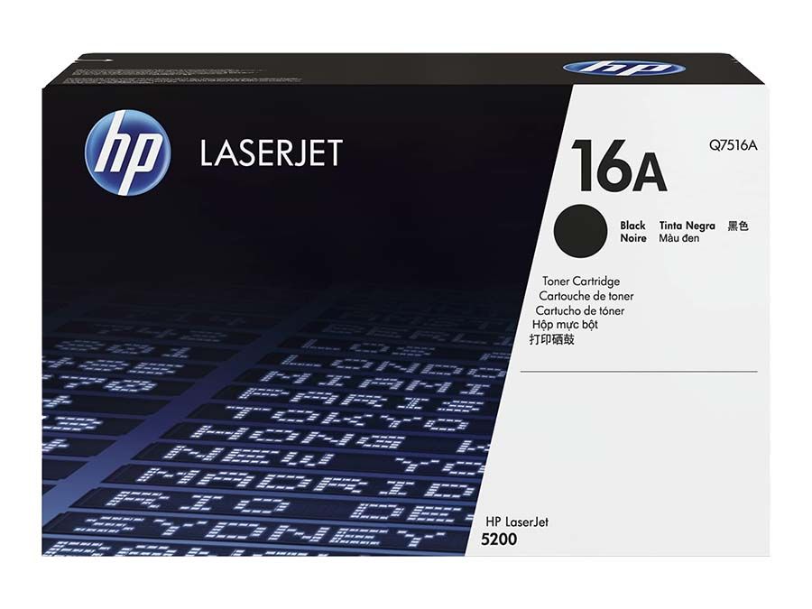 Toner HP 16A Negro Q7516A Toner HP 16A Negro Q7516A Para LaserJet Pro 5200 - Imagen 1