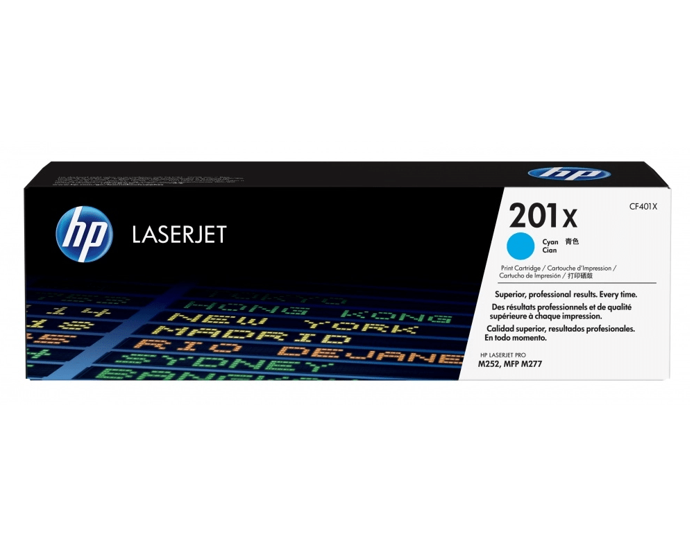 Toner-HP-201X-Cyan-2300-Paginas.png Toner Original HP 201X Cyan CF401X Para M252, MFP M277 - Imagen 1